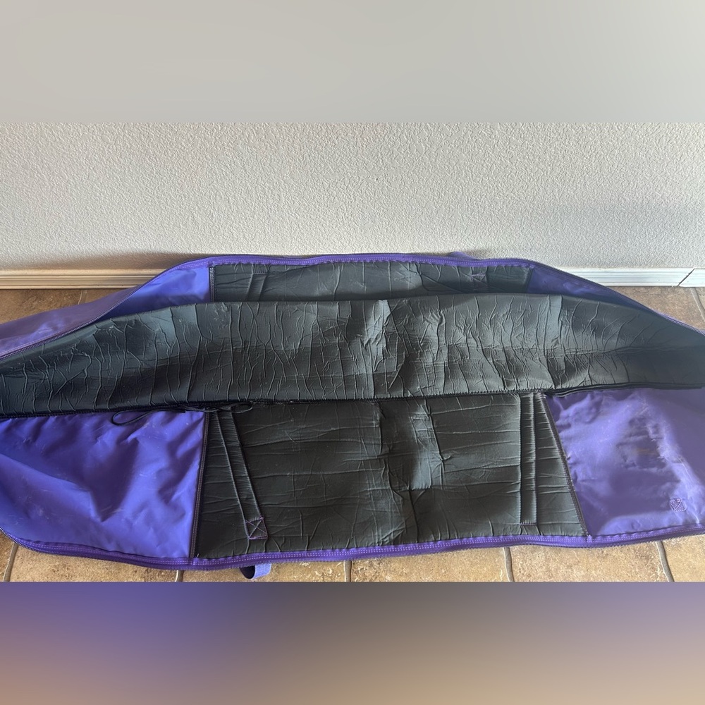 Vintage LL Bean Ski Bag Green Purple 213cm Long - Picture 8 of 13